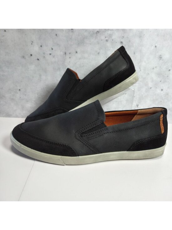 ECCO Collin Slip-On Shoes Men\'s US 8-8.5 Leather Textile 535584 Black main image 4